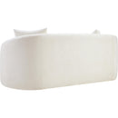 Meridian Penelope Cream Chenille Fabric Loveseat IMAGE 7