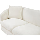  Manufacturer Color_Cream -- Penelope 66.5" Cream Chenille Fabric Upholstered Loveseat IMAGE 8