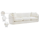  Manufacturer Color_Cream -- Penelope 92.5" Cream Chenille Fabric Upholstered Sofa IMAGE 15