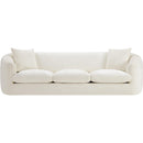  Manufacturer Color_Cream -- Penelope 92.5" Cream Chenille Fabric Upholstered Sofa IMAGE 3