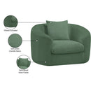  Manufacturer Color_Green -- Penelope Green Chenille Fabric Upholstered Chair IMAGE 13