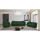 Meridian Penelope Green Chenille Fabric Chair IMAGE 14