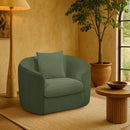  Manufacturer Color_Green -- Penelope Green Chenille Fabric Upholstered Chair IMAGE 2