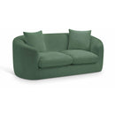  Manufacturer Color_Green -- Penelope 66.5" Green Chenille Fabric Upholstered Loveseat IMAGE 1
