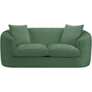  Manufacturer Color_Green -- Penelope 66.5" Green Chenille Fabric Upholstered Loveseat IMAGE 3