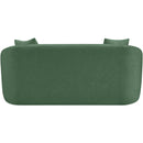Meridian Penelope Green Chenille Fabric Loveseat IMAGE 5