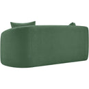 Meridian Penelope Green Chenille Fabric Loveseat IMAGE 6