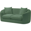  Manufacturer Color_Green -- Penelope 66.5" Green Chenille Fabric Upholstered Loveseat IMAGE 7