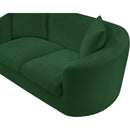  Manufacturer Color_Green -- Penelope 66.5" Green Chenille Fabric Upholstered Loveseat IMAGE 9