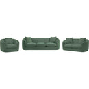 Meridian Penelope Green Chenille Fabric Sofa IMAGE 13
