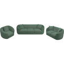  Manufacturer Color_Green -- Penelope 92.5" Green Chenille Fabric Upholstered Sofa IMAGE 14