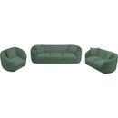 Meridian Penelope Green Chenille Fabric Sofa IMAGE 14