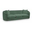  Manufacturer Color_Green -- Penelope 92.5" Green Chenille Fabric Upholstered Sofa IMAGE 1
