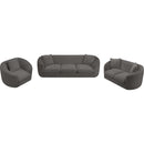  Manufacturer Color_Grey -- Penelope Grey Chenille Fabric Upholstered Chair IMAGE 10