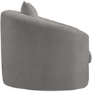  Manufacturer Color_Grey -- Penelope Grey Chenille Fabric Upholstered Chair IMAGE 4