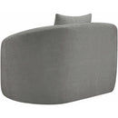  Manufacturer Color_Grey -- Penelope Grey Chenille Fabric Upholstered Chair IMAGE 7