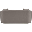 Meridian Penelope Grey Chenille Fabric Loveseat IMAGE 5