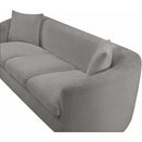 Meridian Penelope Grey Chenille Fabric Sofa IMAGE 11