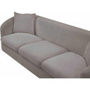  Manufacturer Color_Grey -- Penelope 92.5" Grey Chenille Fabric Upholstered Sofa IMAGE 12
