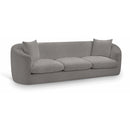  Manufacturer Color_Grey -- Penelope 92.5" Grey Chenille Fabric Upholstered Sofa IMAGE 1