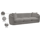 Manufacturer Color_Grey -- Penelope 92.5" Grey Chenille Fabric Upholstered Sofa IMAGE 20