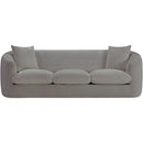  Manufacturer Color_Grey -- Penelope 92.5" Grey Chenille Fabric Upholstered Sofa IMAGE 3