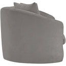  Manufacturer Color_Grey -- Penelope 92.5" Grey Chenille Fabric Upholstered Sofa IMAGE 4