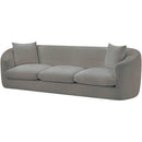Meridian Penelope Grey Chenille Fabric Sofa IMAGE 8