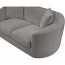  Manufacturer Color_Grey -- Penelope 92.5" Grey Chenille Fabric Upholstered Sofa IMAGE 9