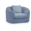  Manufacturer Color_Light Blue -- Penelope Light Blue Chenille Fabric Upholstered Chair IMAGE 1
