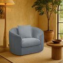  Manufacturer Color_Light Blue -- Penelope Light Blue Chenille Fabric Upholstered Chair IMAGE 2