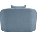  Manufacturer Color_Light Blue -- Penelope Light Blue Chenille Fabric Upholstered Chair IMAGE 5