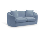  Manufacturer Color_Light Blue -- Penelope 66.5" Light Blue Chenille Fabric Upholstered Loveseat IMAGE 1