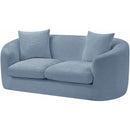  Manufacturer Color_Light Blue -- Penelope 66.5" Light Blue Chenille Fabric Upholstered Loveseat IMAGE 8