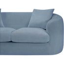  Manufacturer Color_Light Blue -- Penelope 92.5" Light Blue Chenille Fabric Upholstered Sofa IMAGE 10