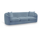 Meridian Penelope Light Blue Chenille Fabric Sofa IMAGE 1