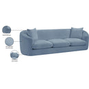  Manufacturer Color_Light Blue -- Penelope 92.5" Light Blue Chenille Fabric Upholstered Sofa IMAGE 20