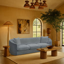  Manufacturer Color_Light Blue -- Penelope 92.5" Light Blue Chenille Fabric Upholstered Sofa IMAGE 2