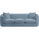  Manufacturer Color_Light Blue -- Penelope 92.5" Light Blue Chenille Fabric Upholstered Sofa IMAGE 3