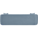 Meridian Penelope Light Blue Chenille Fabric Sofa IMAGE 5