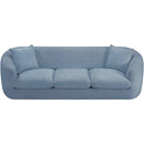 Meridian Penelope Light Blue Chenille Fabric Sofa IMAGE 6