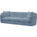 Meridian Penelope Light Blue Chenille Fabric Sofa IMAGE 8