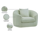  Manufacturer Color_Mint -- Penelope Mint Chenille Fabric Upholstered Chair IMAGE 13