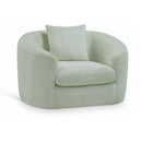  Manufacturer Color_Mint -- Penelope Mint Chenille Fabric Upholstered Chair IMAGE 1