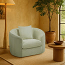 Meridian Penelope Mint Chenille Fabric Chair IMAGE 2
