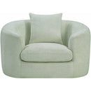 Meridian Penelope Mint Chenille Fabric Chair IMAGE 3