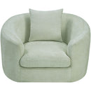  Manufacturer Color_Mint -- Penelope Mint Chenille Fabric Upholstered Chair IMAGE 6