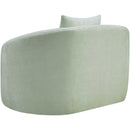  Manufacturer Color_Mint -- Penelope Mint Chenille Fabric Upholstered Chair IMAGE 7