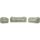 Meridian Penelope Mint Chenille Fabric Loveseat IMAGE 11