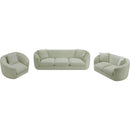 Meridian Penelope Mint Chenille Fabric Loveseat IMAGE 12